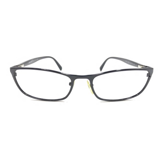 Prada VPR 51P 7AX-1O1 Black Silver Eyeglasses Frames 54-18 140 Italy Designer - Picture 6 of 12